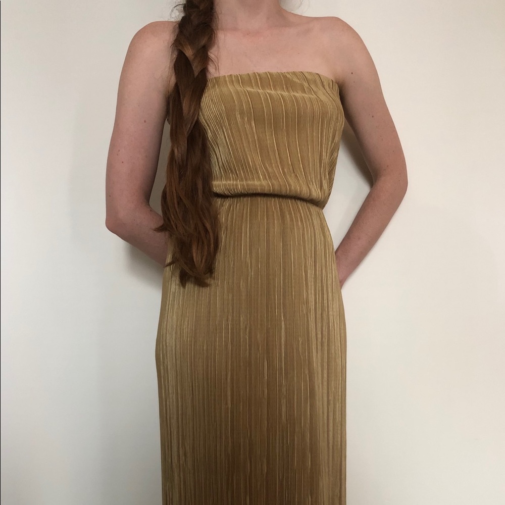 Strapless Maxi Dress Marigold Yellow